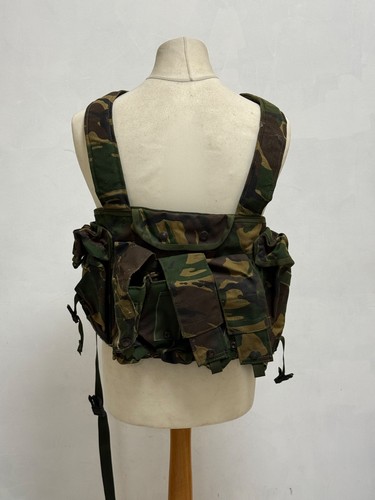 Ejército británico excedente DPM bosque camuflaje correas/pecho plataforma - Imagen 2 de 2