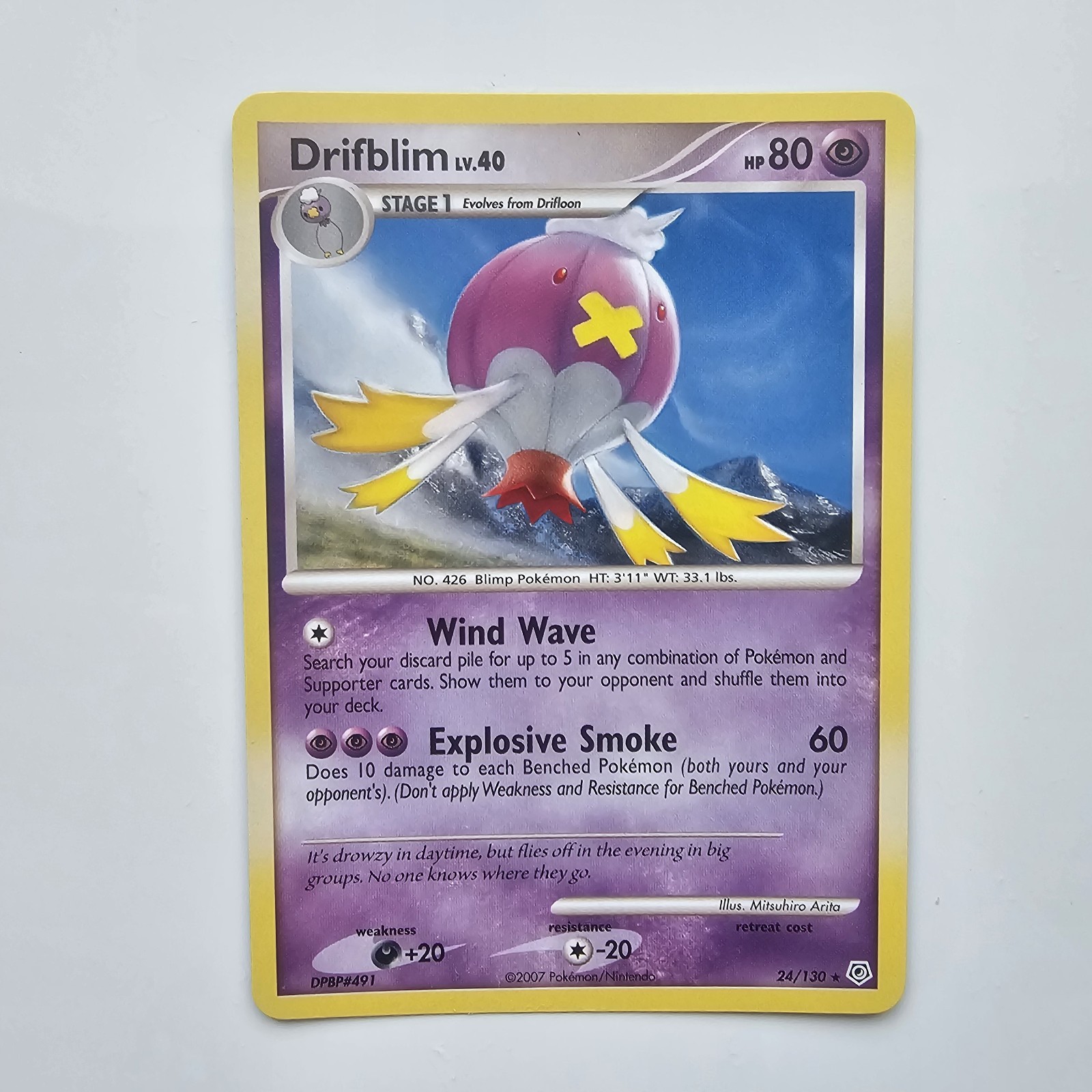 Drifblim - 24/130 Diamond & Pearl - Pokémon TCG - 2007