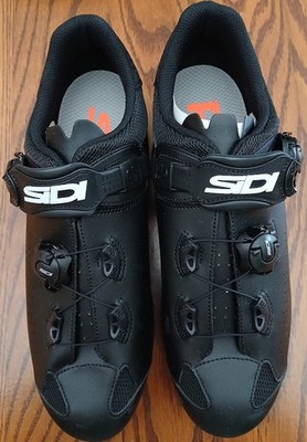 NEW Sidi Genius 10 Mega Road Black Cycling Bike shoe EU 45.5 US 12 LIST $325