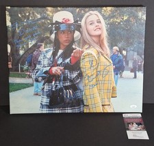 Alicia Silverstone and Stacey Dash Signed Autographed 16x20 Canvas Clueless JSA