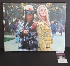 Alicia Silverstone and Stacey Dash Signed Autographed 16x20 Canvas Clueless JSA 