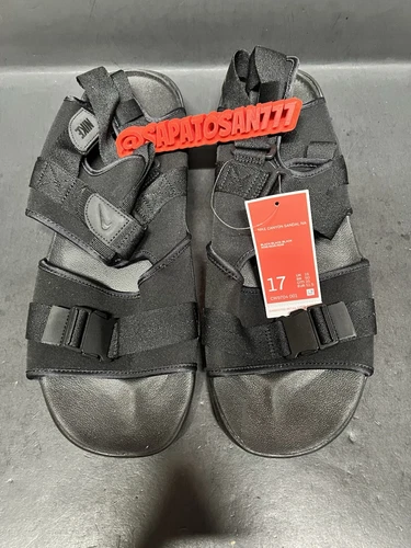 SANDALI NIKE CANYON [CW9704 001] TRIPLO NERO TAGLIA 17