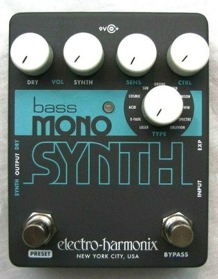 Electro Harmonix Bass Mono Synth Effects Pedal