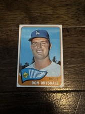 Don Drysdale 1965 Topps Baseball Card #260 HOF Los Angeles Dodgers EX+ Range