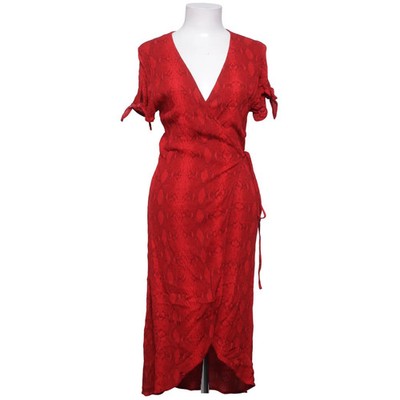 Divided by H&M, Wickelkleid, Größe: 46, Rot, Viskose, Schlangenhaut, Damen #rsL
