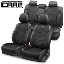 CAAP Driven Universal Sport Series Full Set Seat Covers Protector for Car Black