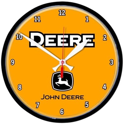WinCraft Round Wall Clock 12.75'' John Deere Construction