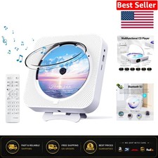 Multi-Function Bluetooth CD Player with Built-In Speakers - Ideal for Home D cor