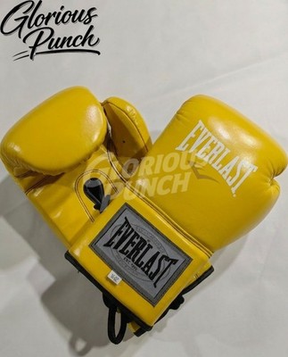Vintage Everlast 1910 Boxing Gloves - Lace-Up Pro Sparring Training Fight Gloves