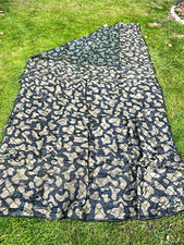 2x Tarnmuster Camouflage Decke/Plane/Schlafsack, schwarz/beige & gr&uuml;n
