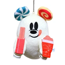 Tokyo Disney Halloween 2022 Mickey Ghost Shoulder Plush Clip Doll Japan Limited