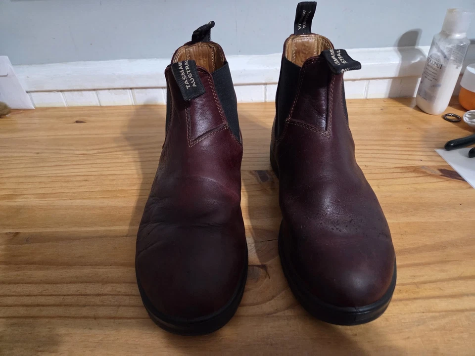 Botines Chelsea de cuero marrón Blundstone Tasmania Australia para mujer 9 EE. UU. EE. UU. Foto 2 de 4