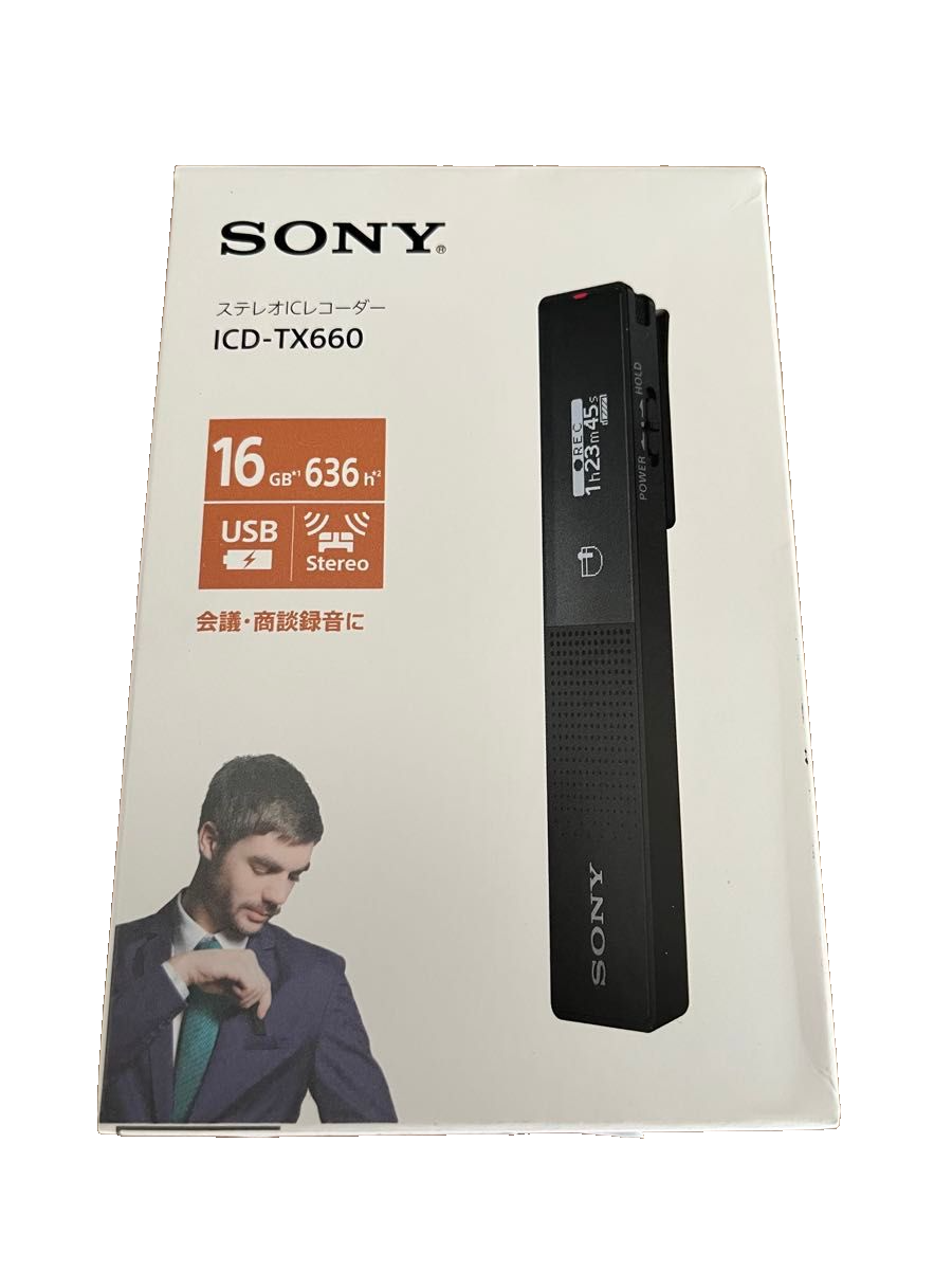 SONY ステレオICレコーダー ICD-TX660 【新品・メーカー保証付】 ICD