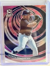 2023 Panini Chronicles Spectra Pink Prizm /17 Jasson Dominguez #39 Yankees