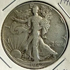 1946 Walking Liberty Half Dollar, 90% Silver - (6-23)