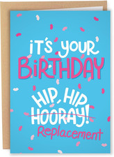 Funny Birthday Card for Men Women - Hilarious Birthday Card for Him or Her - Hip