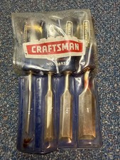 Vtg Craftsman no. 36831 4-piece wood chisel set, vg condition