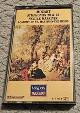 Mozart Symphonies 29  25 Neville Marriner Cassette Tested Plays