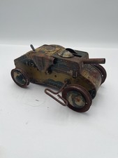 Vintage Marx E12 Tin Lithograph Windup Toy Tank WWI 1940's