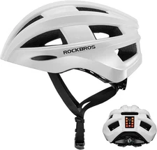ROCKBROS Bike Helmet &Tail Light Recharge Adults Lightweight Breathable 55-60cm