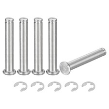 5Set M8x50mm 304 Stainless Steel Cylindrical Shaft Snap Ring Locating Pin