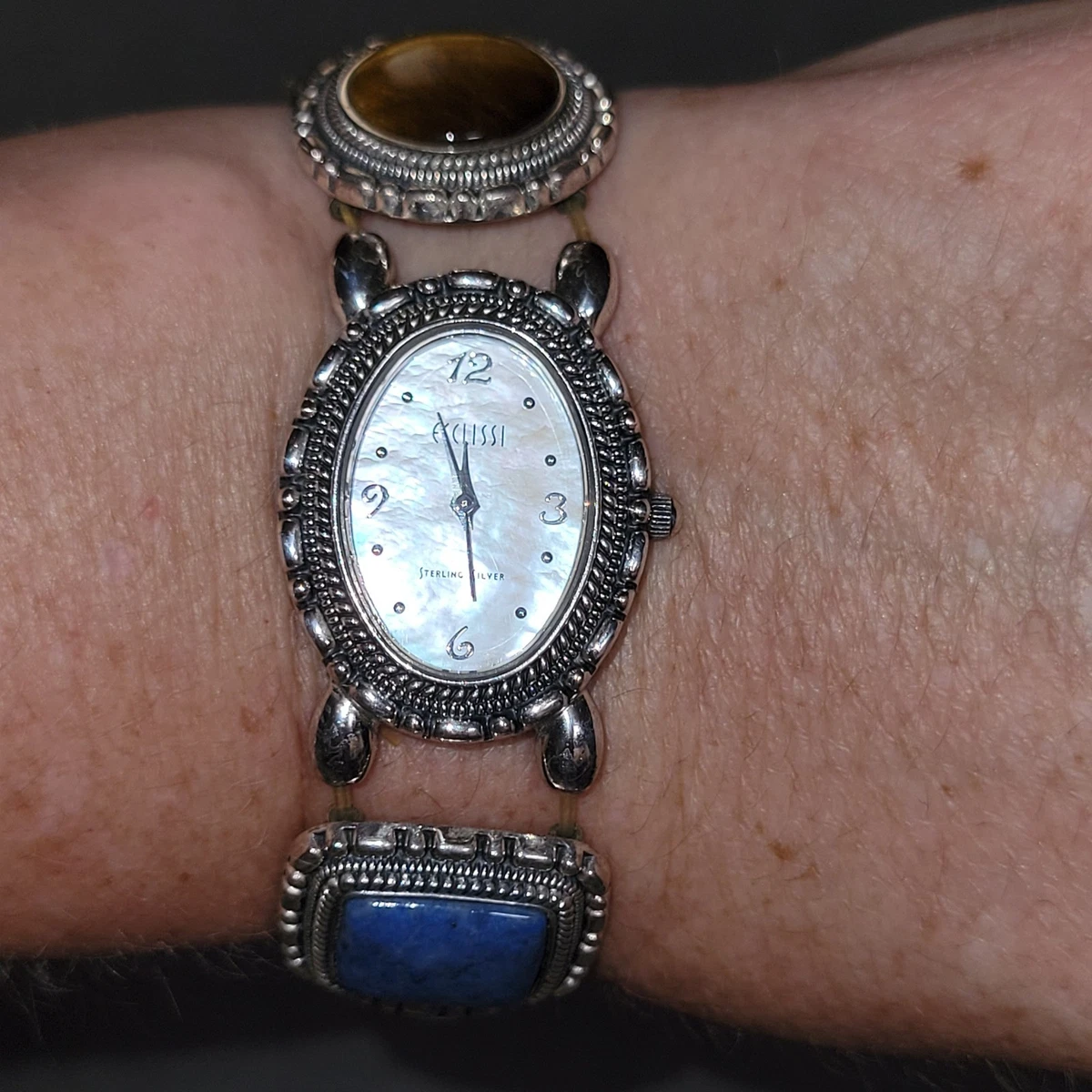 Vintage Sterling Silver Eclissi Silver  Oval Watch 32840 Ecclissi Analog Oval Wristwatches for sale | eBay main image 3