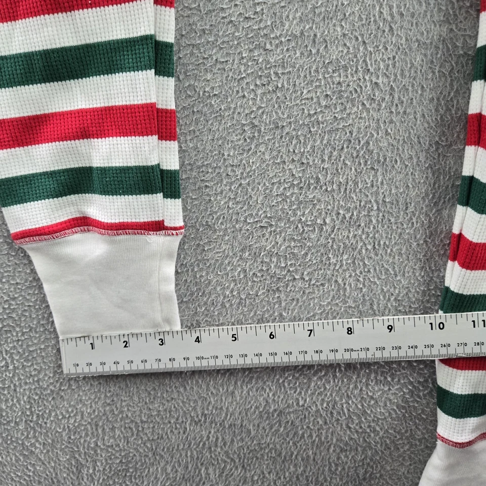 Ropa de dormir Old Navy para mujer M rojo pijama pantalones rayas caprichoso botón 29" nuevo con etiquetas Foto 3 de 4