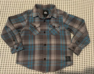 Boys Size 5 Quiksilver Flanelette Shirt