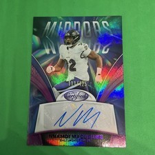 2025 Panini Certified - Mirror Signatures Justin Madubuike #MS-NMA Purple...