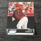 2011 Bowman Topps 100 Insert Mike Trout #TP90 Los Angeles Angels Baseball Card