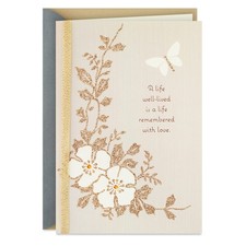Hallmark Sympathy Card Remembered with Love