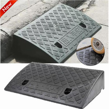 2 Pack Heavy Duty Driveway Ramp Vehicle Curb Rubber Threshold Ramp Professional