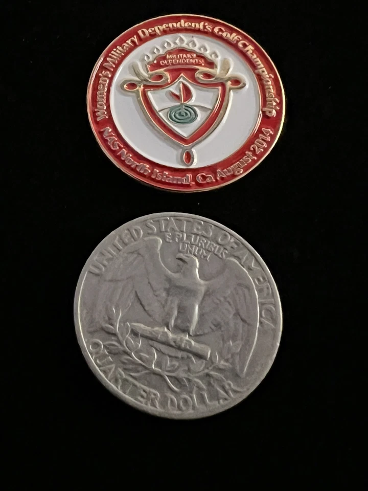 Marcador de pelota de colección para mujeres Military Dependent Golf Championship 2014 N. Island, CA Foto 2 de 3