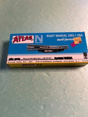 N Scale Atlas RH Manual Snap Switch #2583 (26-814)