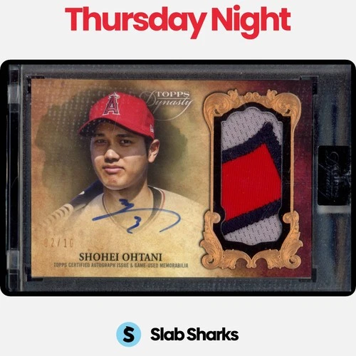 2021 TOPPS DYNASTY #DAP-SO1 SHOHEI OHTANI PATCH AUTO /10