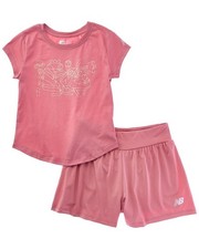 New Balance 2Pc T-Shirt  Flowy Short Set M 10/12 