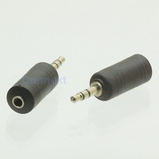 2pcs 3.5mm 1/8" Stereo male plug to 3.5mm Stereo female jack Coupler Adapter TRS
