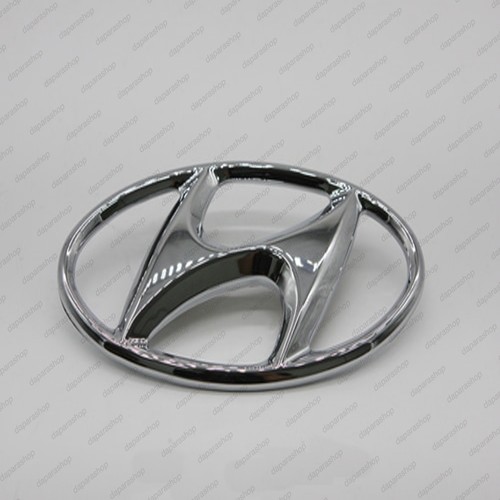 86300 4A900 Genuine Front Grille "H" Logo Emblem for 2010 2012 Hyundai Santa Fe - Picture 2 of 3