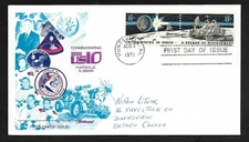 #1435b 8c Space Achievement- Fleetwood FDC Se-tenant Pair - Huston