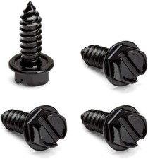 Black License Plate Screwsrustproof Black License Plate Screws For Securing Lic
