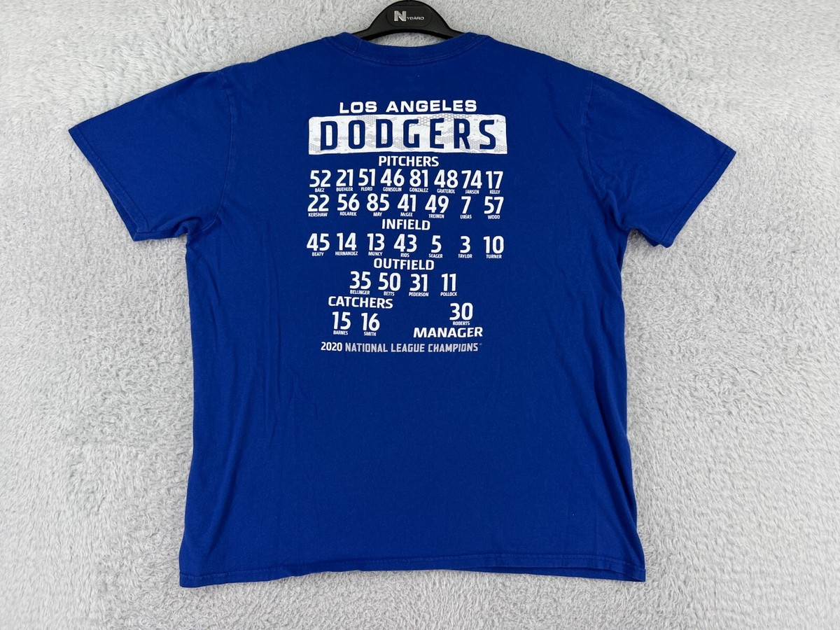 Los Angeles Dodgers Shirt Mens Large Blue 2020 National League