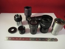 FOR PARTS LOT EYEPIECES ASSORTED OPTICS MICROSCOPE PART AS PICTURED 8-B-67