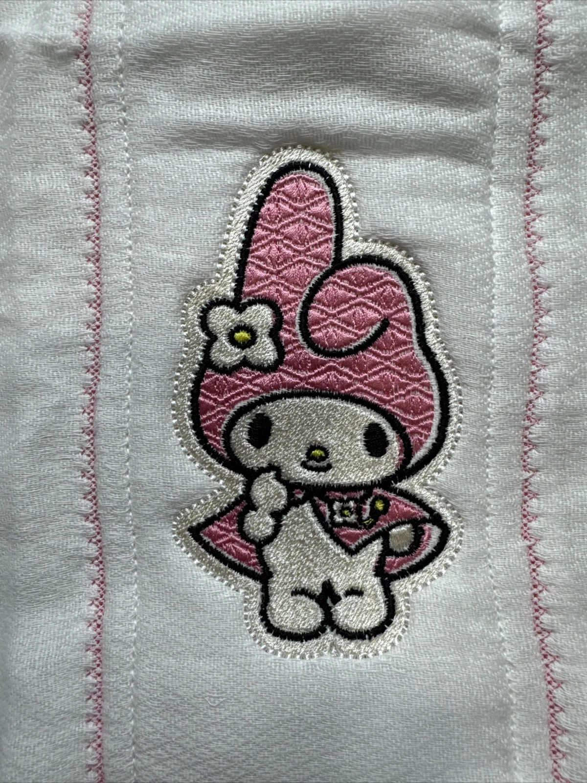 My melody Personalized baby embroidered burp clothe