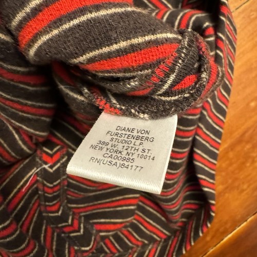 Diane Von Furstenberg Women’s Size 6 100% Wool Pull On Striped Skirt Dawnie - Picture 9 of 11