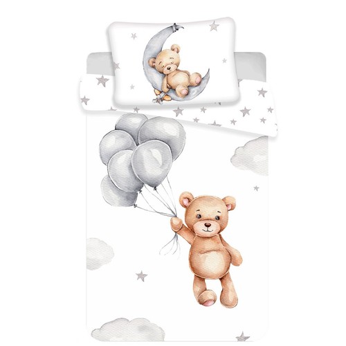 Baby Wendebettwäsche Hase o. Teddy 100x135 cm + 40x60cm 100% Baumwolle (Auswahl) - Picture 3 of 9