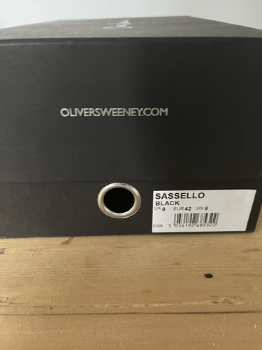 Oliver Sweeney Sassello Black Shoe Bnib Size 8 UK RRP £329 - Picture 11 of 14