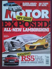 MOTOR Magazine : June 2010 - Audi RS5, Lambo Aventador, 100 yrs of Alfa