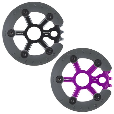 ODYSSEY BMX BIKE UTILITY GUARD BICYCLE SPROCKET BLACK PURPLE