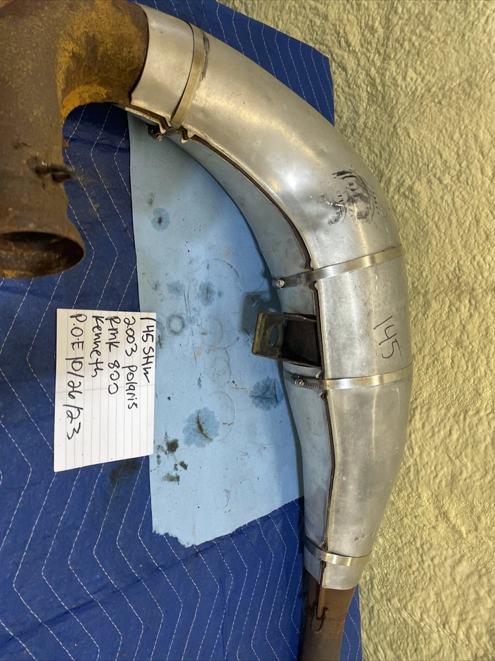 2003 Polaris Rmk 800 Exhaust Pipe Expansion Chamber 145 - Image 4 of 4