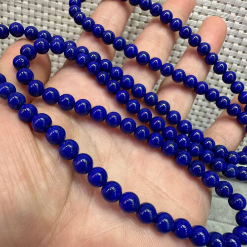 5,5 mm Natürliche Königsblau Lapislazuli Stretch Kristall Perlen Armband AAAAA - Bild 7 von 9
